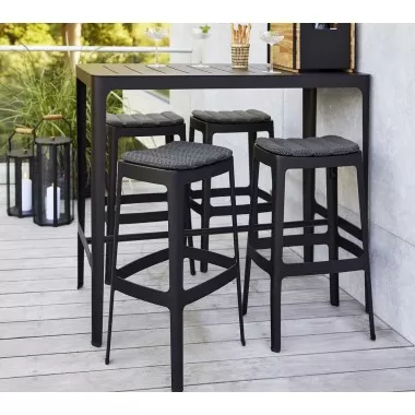 Cane-Line Cut Bar Chair, High,-03