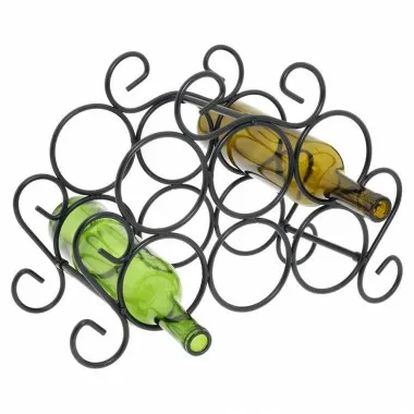 Oenophilia Minuet 7-Bottle Rack - Set of 4 - With Bottles