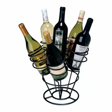Oenophilia Bottle Bouquet in Black - Front with Bottles