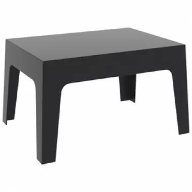 Box Resin Outdoor Center Table - Black