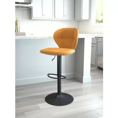 Zuo Modern Salem Barstool in Yellow - Lifestyle
