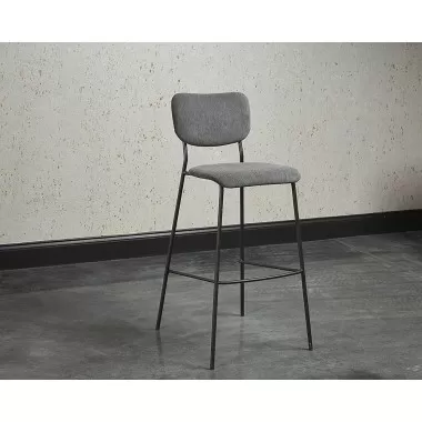 SUNPAN Cullen Barstool - Polo Club Kohl Grey/Polo Club Stone, Lifestyle