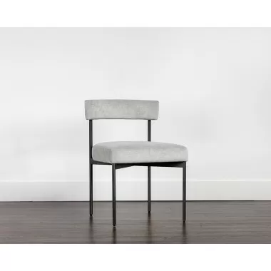Seneca Dining Chair - Black - Polo Club Stone - Lifestyle