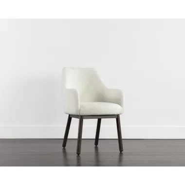 Sunpan Belen Dining Armchair in Altro White - Lifestyle