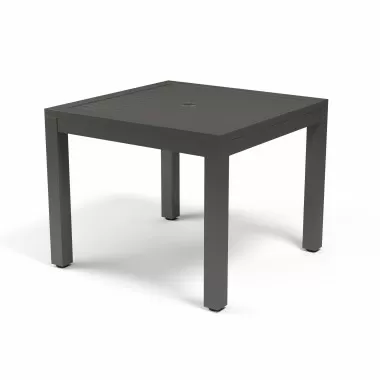 Sunset West Naples Square 36" Dining Table - Black - Top Angled