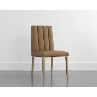 Sunpan Wilbur Dining Chair - Milliken Cognac 
