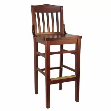 H&D Seating School House Wood Bar Stool