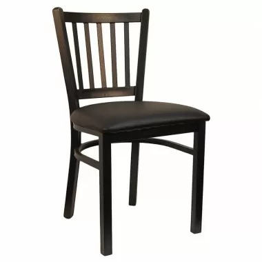 H&D Seating Vertical Back Metal Chair - Set of 2