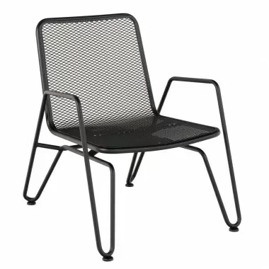 Woodard Turner Spring Lounge Chair with Optional Cushion - Angled
