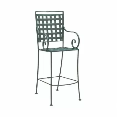 Woodard Sheffield Stationary Bar Stool with Optional Cushion