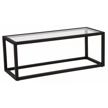 Woodard Salona Coffee Table with Glass Top - Angled