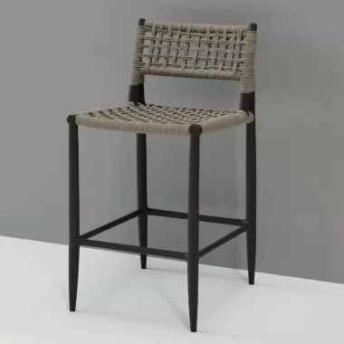 Sunset West Grigio Barstool - Lifestyle