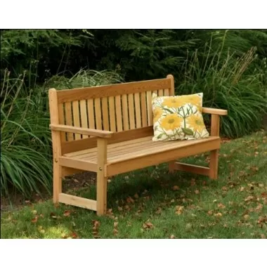  4' Red Cedar Savannah English Garden Bench