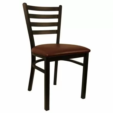 H&D Seating Ladder Back Metal Chair 6145 - Set of 2
