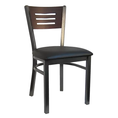 H&D Seating Index Back Metal Chair 6157 - Set of 2