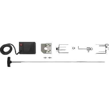 Napoleon Heavy Duty Rotisserie Kit for Large Grills, Heavy Duty Rotisserie Kit for all Rogue® 365/425/525/625 models- Front Angle
