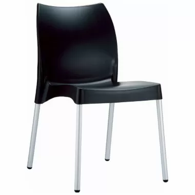 Compamia Vita Resin Outdoor Dining Chair Black