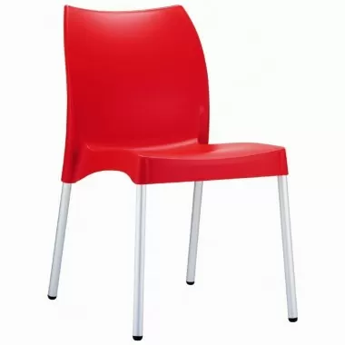 Compamia Vita Resin Outdoor Dining Chair Red - Set of 2