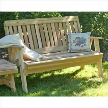Creekvine Designs 4-Inch Cedar Countryside Garden Bench