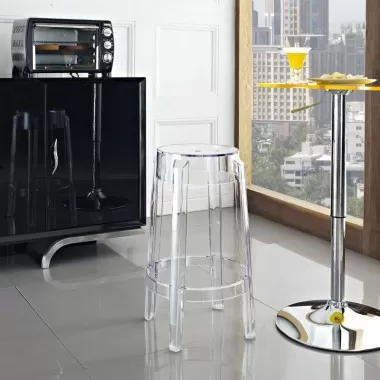 Modway Casper Counter Stool in Clear
