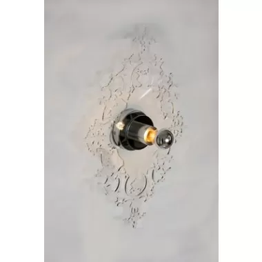 Stilnovo Large Acrylic Baroque Reflection Sconce-Clear