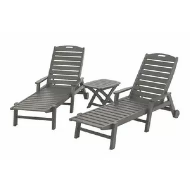 POLYWOOD¨ Nautical 3-Piece Chaise Set