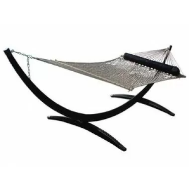 Vivere Polyester Rope Hammock - Double in White