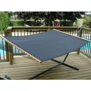 Vivere Poolside Hammock - Double in Taupe Fabric