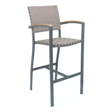 Powder Coated Aluminum Barstool - BAL-5800A - Brown