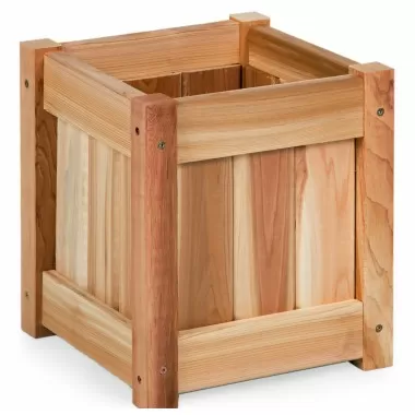 All Things Cedar 12" Planter Box - Angle