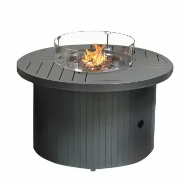 AZ Patio Heaters Glass Wind Screen - 22" Round - Lifestyle