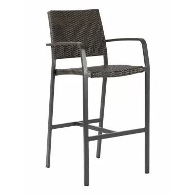 Aluminum Barstool - BAL-5725A - Anthracite Black