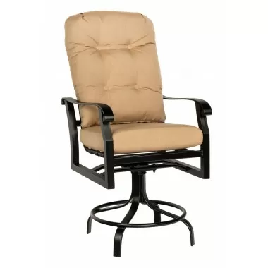 Woodard Cortland Cushion Swivel Counter Stool - Angled