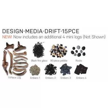 DRIFT 15 Piece Log Set with Deluxe Media Kit