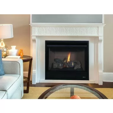 Superior Fireplaces 35" DV In Electric/Millivolt With Rear/Top Vent - Lifestyle