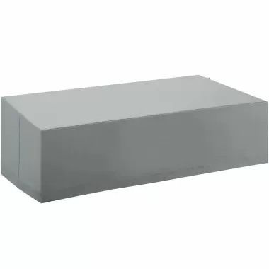 Modway Immerse Convene / Sojourn / Summon Loveseat and Varied Use Outdoor Patio Furniture Cover - Gray - Front Side Angle