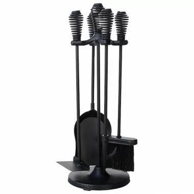 Mr. Bar-B-Q UniFlame® 5 Piece Black Finish Stove Set with Spring Handles