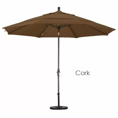 California Umbrella 11' Aluminum Market Umbrella Collar Tilt DV Bronze - Sunbrella
