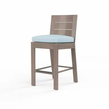Laguna Barstool in Canvas Skyline, No Welt - Front Side Angle