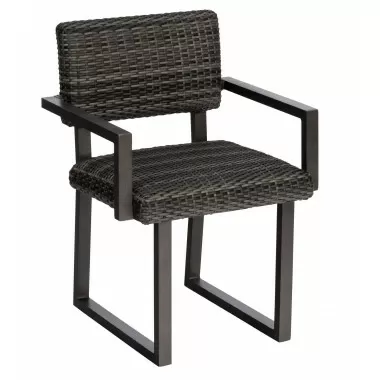 Woodard Harper Dining Armchair - Angled