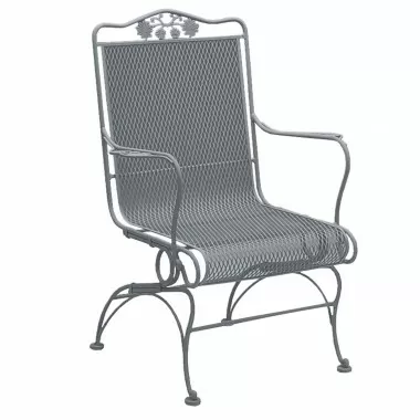 Woodard Briarwood High Back Coil Spring Chair with Optional Seat Cushion