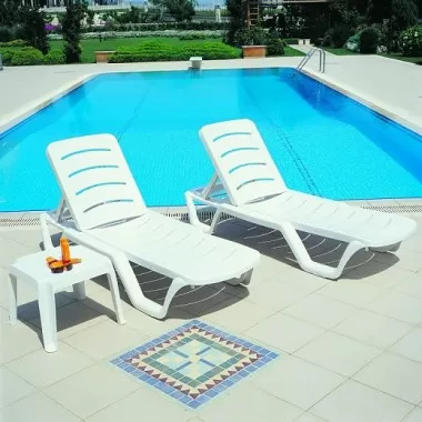 Sunlight Pool Chaise Lounge White