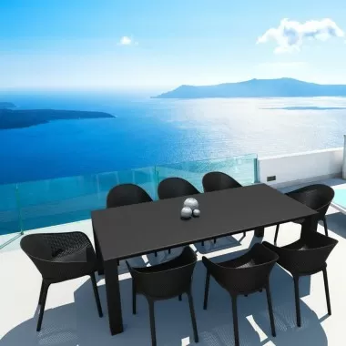 Compamia Sky 9-Piece Extendable Dining Set - Black