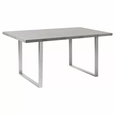 Fenton Contemporary Dining Table with Cement Gray Top