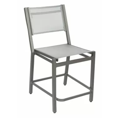 Woodard Palm Coast Sling Counter Stool without Arms - Angled