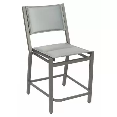 Woodard Palm Coast Padded Sling Counter Stool without Arms - Angled