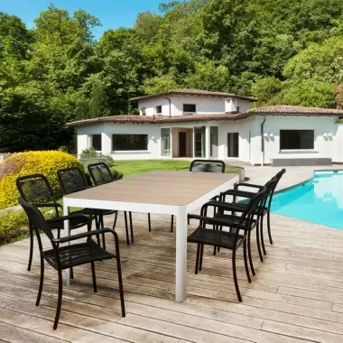 Atlantic Oosterdam 9 Piece Rectangular Patio Dining Set