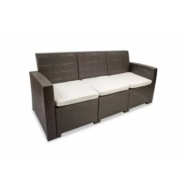 Hospitality Rattan Patio Plastique Sofa
