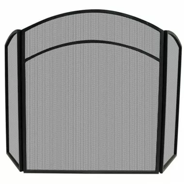 Mr. Bar-B-Q UniFlame® 3 Fold Black Wrought Iron Arch Top Screen