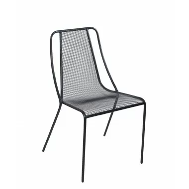  Kingston Side Chair - Powder Coated Steel - Black